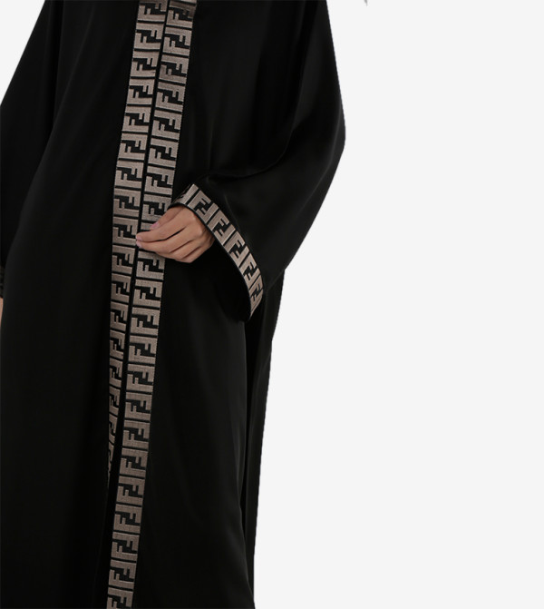 روزا عباية  - أسود Abayas