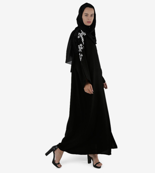 Roza Abaya caution-hottest-deals-om - Black Abayas