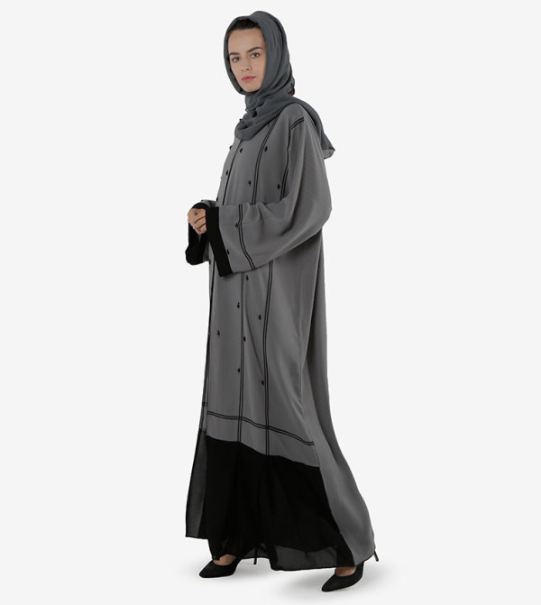 Roza Abaya Roza Abaya - Grey Abayas