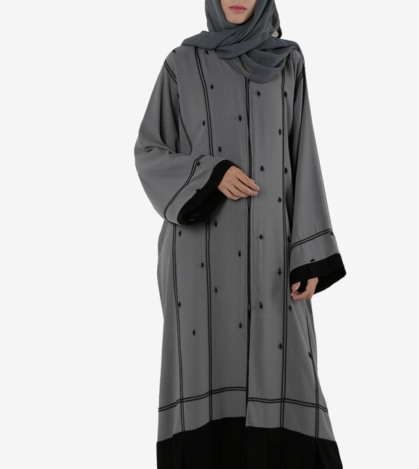 Roza Abaya Roza Abaya - Grey Abayas