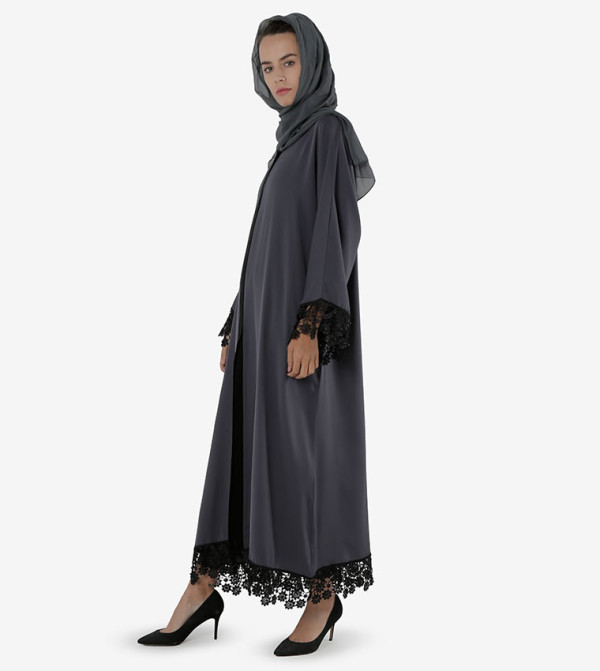 روزا عباية  - رمادي Abayas