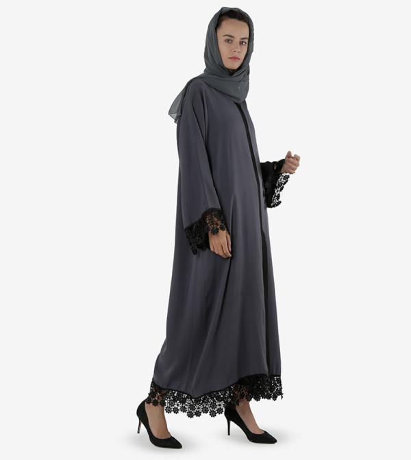 روزا عباية  - رمادي Abayas