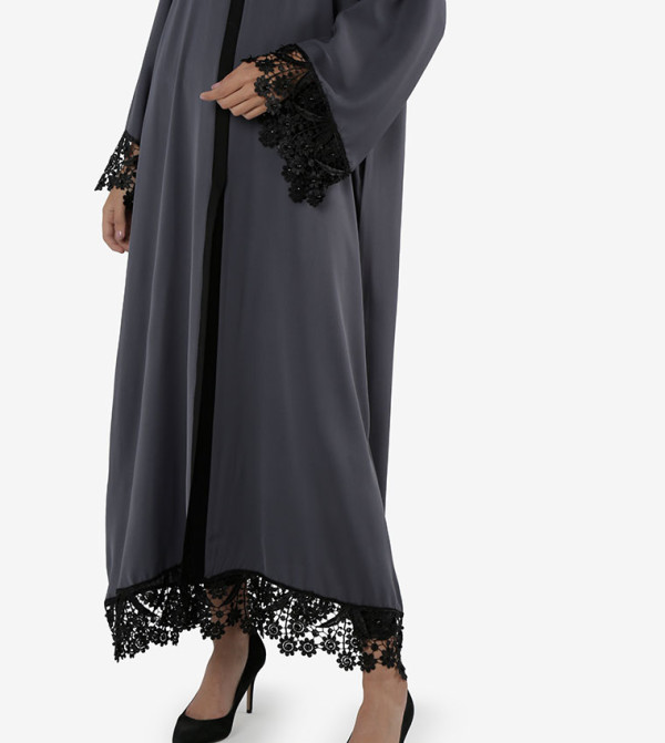 روزا عباية  - رمادي Abayas