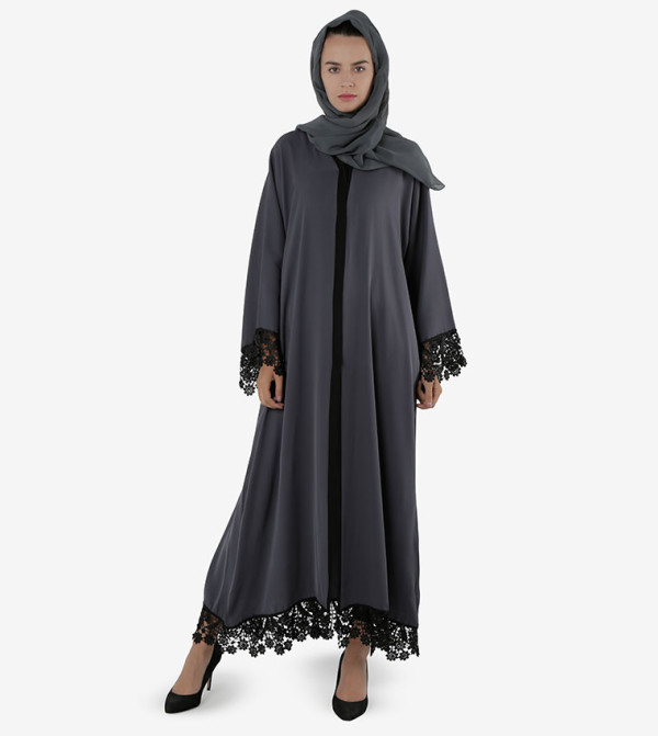 روزا عباية  - رمادي Abayas