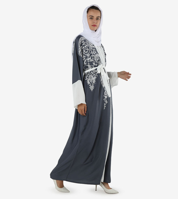 روزا عباية  - رمادي Abayas