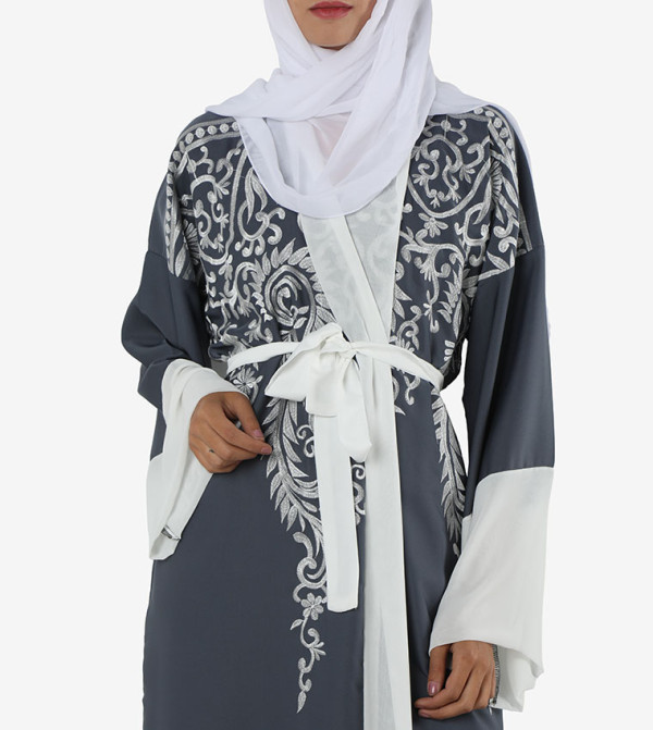 روزا عباية  - رمادي Abayas