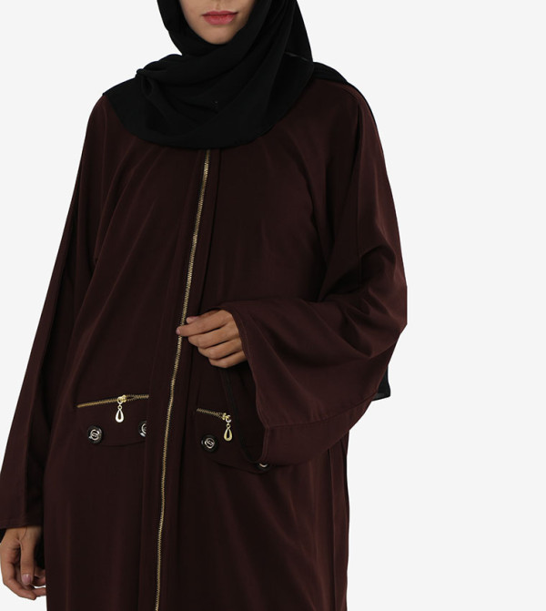 Roza Abaya Roza Abaya - Brown Abayas