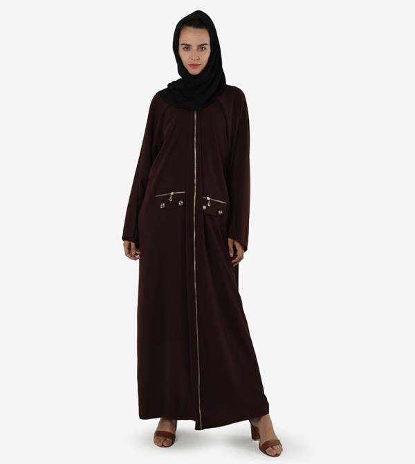 Roza Abaya Roza Abaya - Brown Abayas