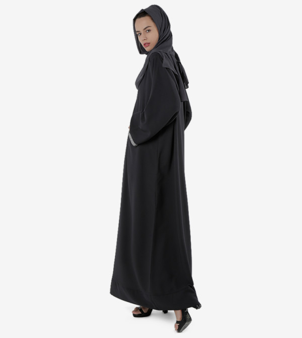 روزا عباية modest wear - أسود Abayas