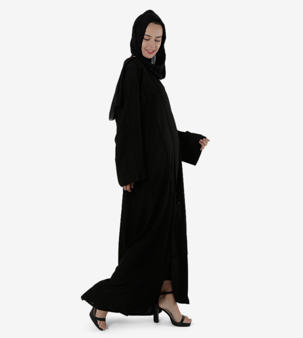روزا عباية modest wear - أسود Abayas