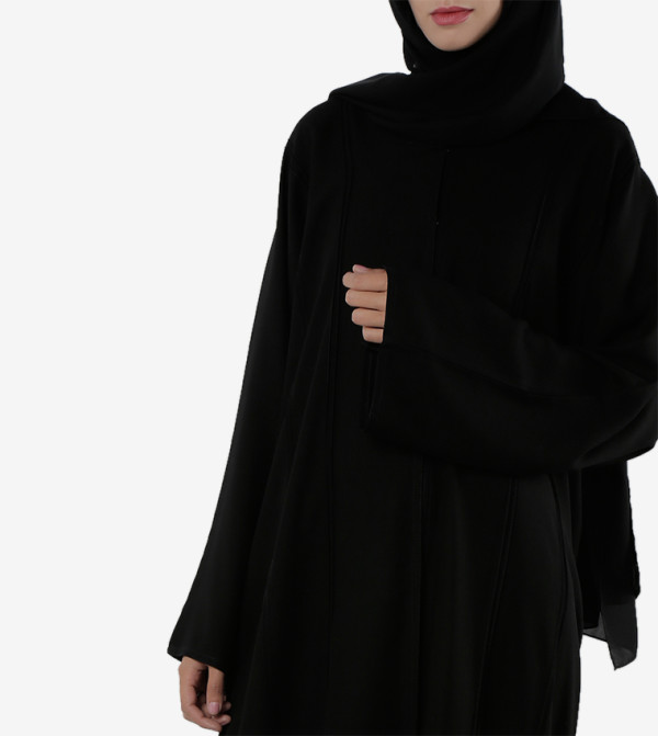 روزا عباية modest wear - أسود Abayas