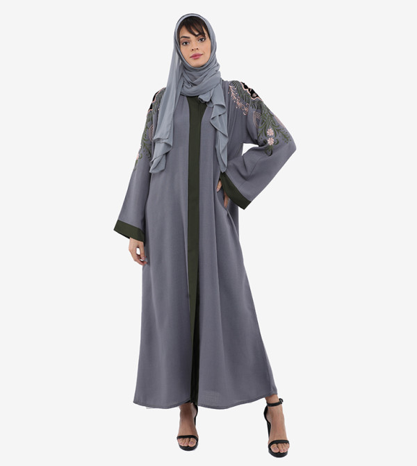 Roza Abaya Roza Abaya - Gray Abayas