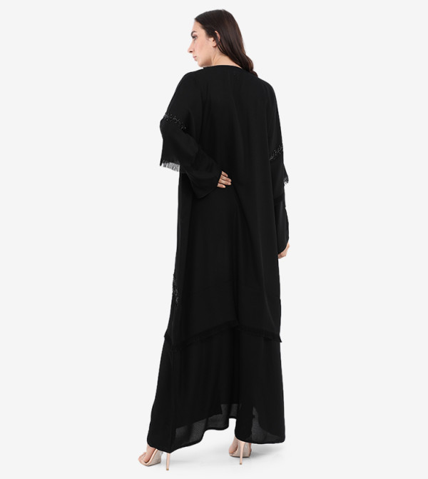 روزا عباية  ملابس عربية  - أسود Jalabiya