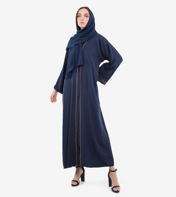 Roza Abaya Arabian Clothing - Blue Jalabiya