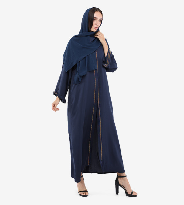 Roza Abaya Arabian Clothing - Blue Jalabiya