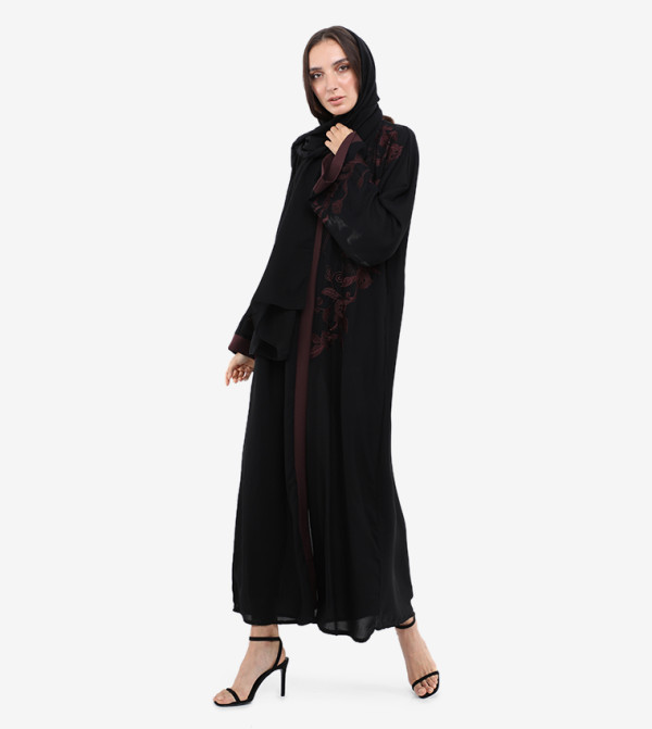 Roza Abaya  Arabian Clothing - Black Abayas