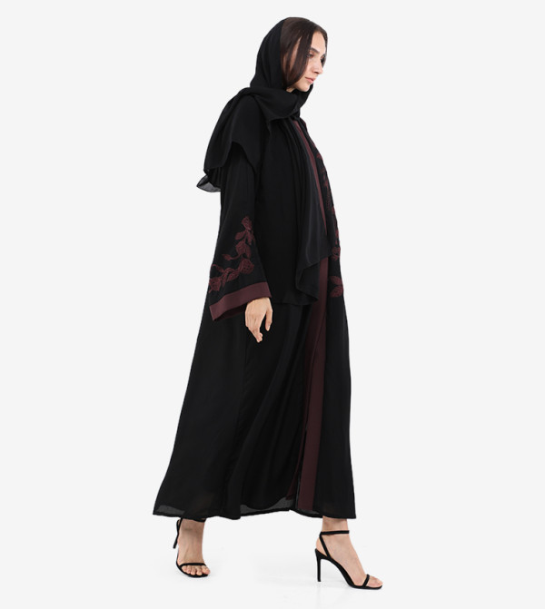 Roza Abaya  Arabian Clothing - Black Abayas