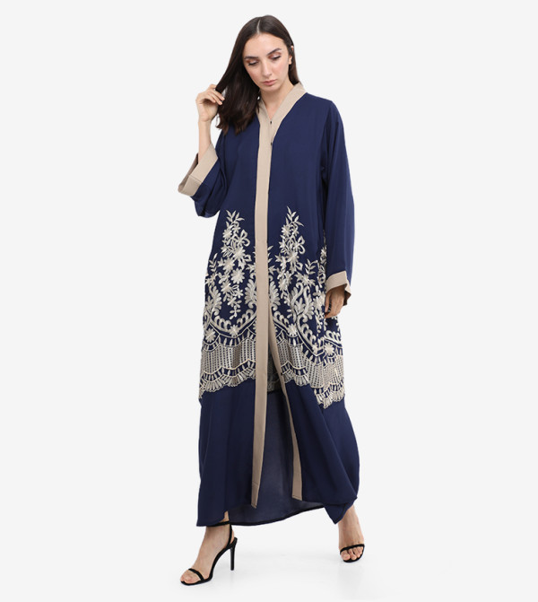 Roza Abaya  Arabian Clothing - Blue Jalabiya
