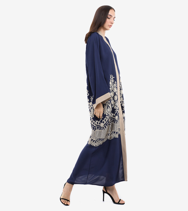 Roza Abaya  Arabian Clothing - Blue Jalabiya