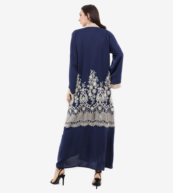 Roza Abaya  Arabian Clothing - Blue Jalabiya