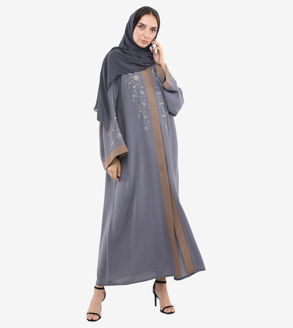 Roza Abaya ramadan - Grey Abayas
