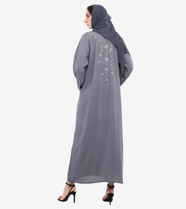Roza Abaya ramadan - Grey Abayas