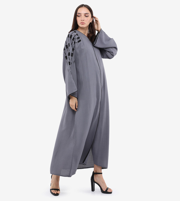 Roza Abaya ramadan - Grey Abayas