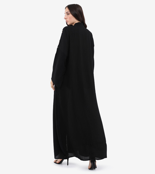 Roza Abaya  Arabian Clothing - Black Abayas