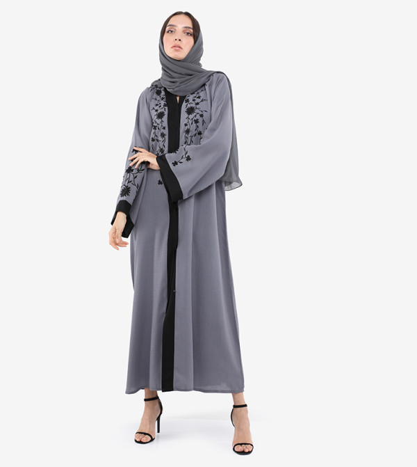 Roza Abaya Roza Abaya - Grey Abayas