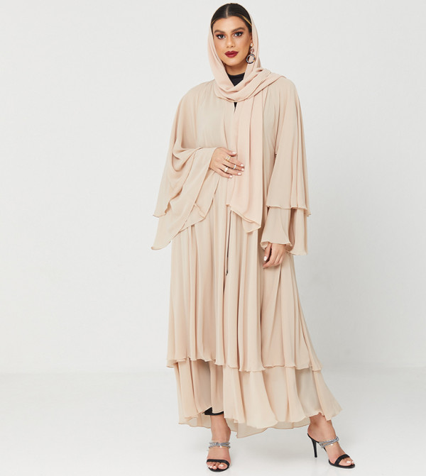 Roza Abaya Arabian Clothing - Cream Abaya