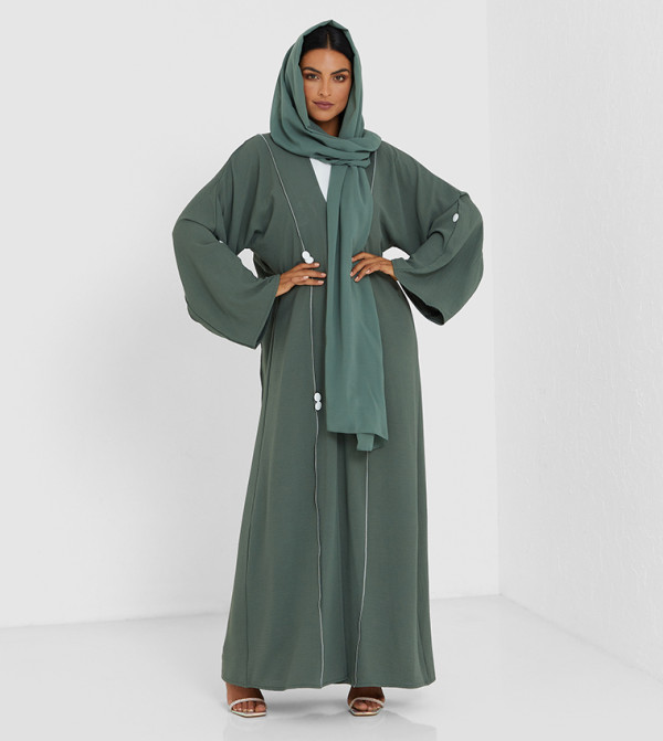 Roza Abaya  b24a8cbe-4667-4df9-b862-af602acc718e - Green Abayas