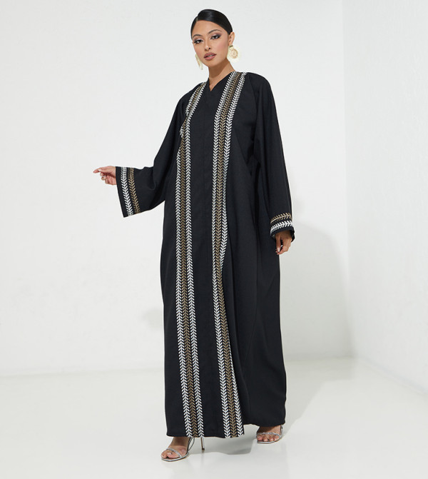 Roza Abaya  b24a8cbe-4667-4df9-b862-af602acc718e - Black Abayas