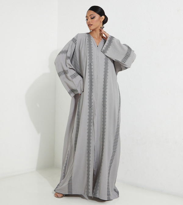 Roza Abaya Roza Abaya - Grey Abayas