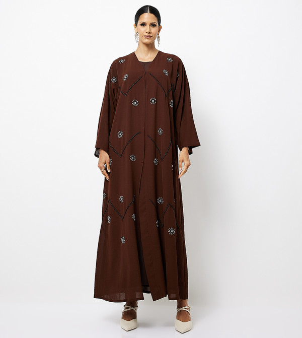 Roza Abaya Roza Abaya - Brown Abayas