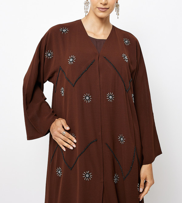 Roza Abaya Roza Abaya - Brown Abayas