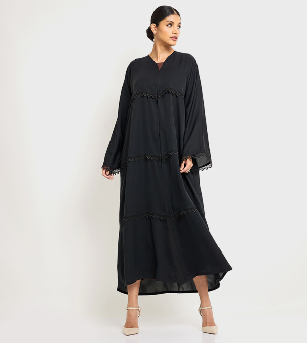 روزا عباية  عباية - أسود Abayas