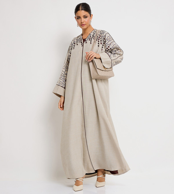 Roza Abaya Roza Abaya - Beige Abayas