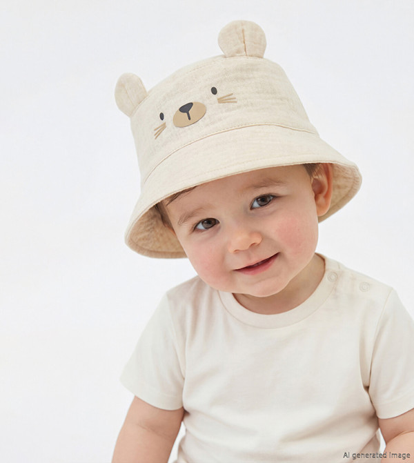 اٍل سي واي كيكي  قبعات دلو   - بيج Bucket Hats