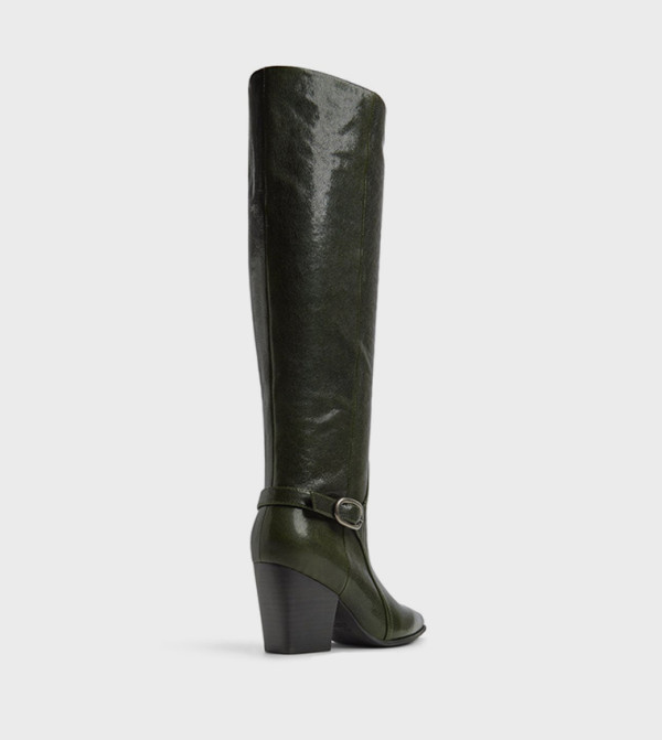 Aldo Knee High Boots - Green Knee length Boots