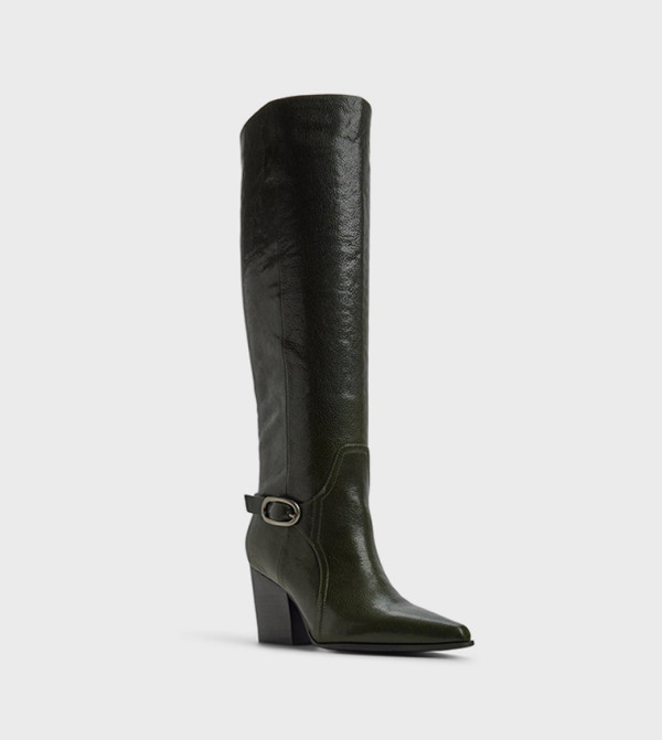 Aldo Knee High Boots - Green Knee length Boots