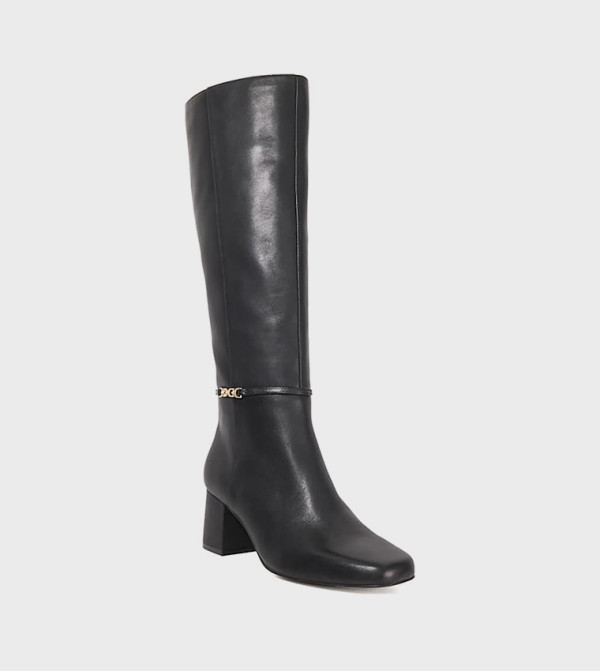 ديون لندن أبوات - أسود Knee length Boots