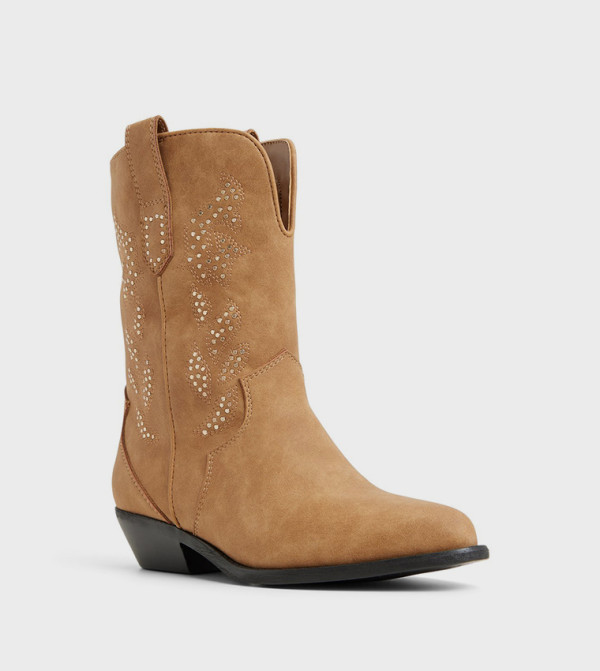 Call it Spring  Calf Boots - Brown Mid Calf Boots