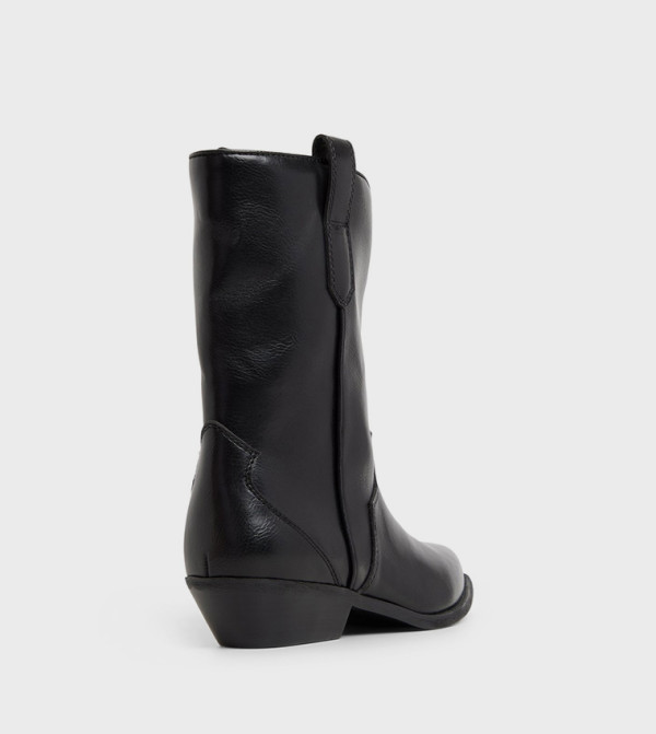 Call it Spring  Calf Boots - Black Mid Calf Boots