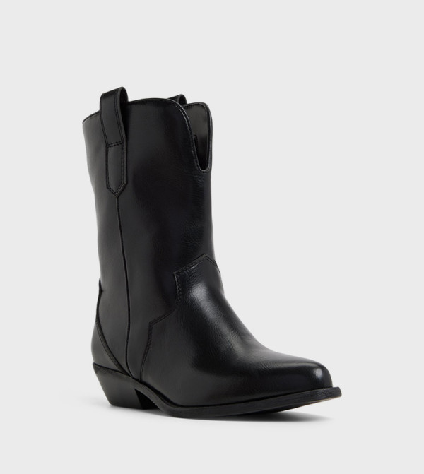 Call it Spring  Calf Boots - Black Mid Calf Boots