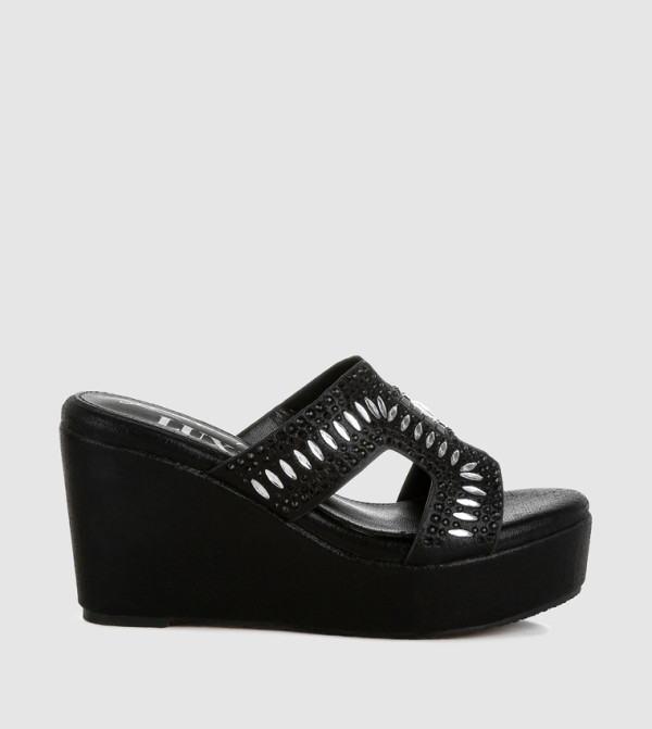 London Rag London Rag - BLACK Wedges