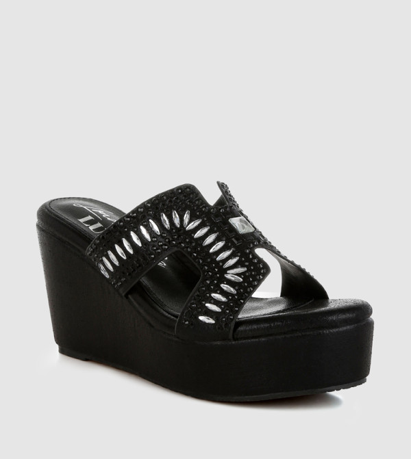 London Rag London Rag - BLACK Wedges