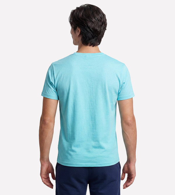 سكيتشرز  ملابس رياضة - أزرق مخضر  T-Shirts & Vests