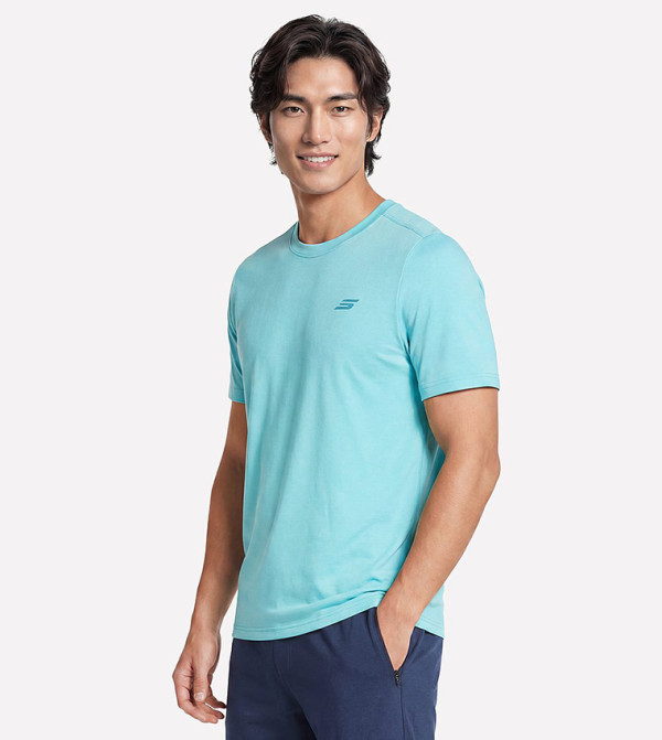 سكيتشرز  ملابس رياضة - أزرق مخضر  T-Shirts & Vests