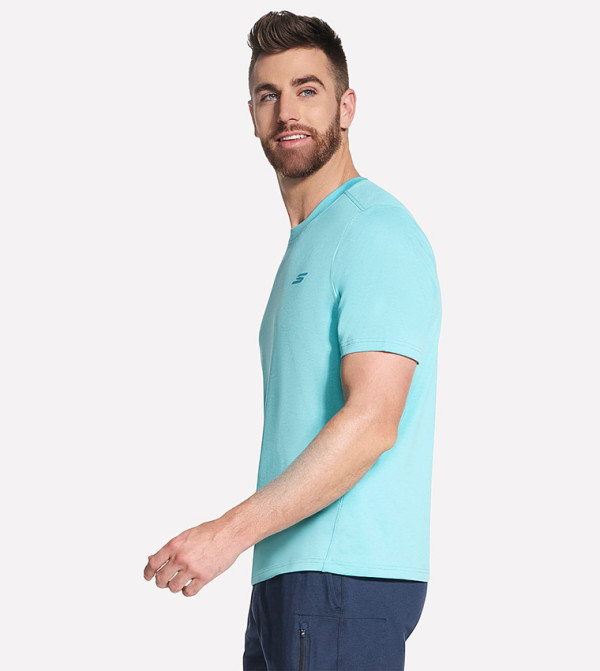 سكيتشرز  ملابس رياضة - أزرق مخضر  T-Shirts & Vests