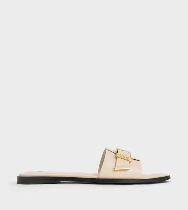 Charles & Keith  Shoes - Cream Flat Sandals